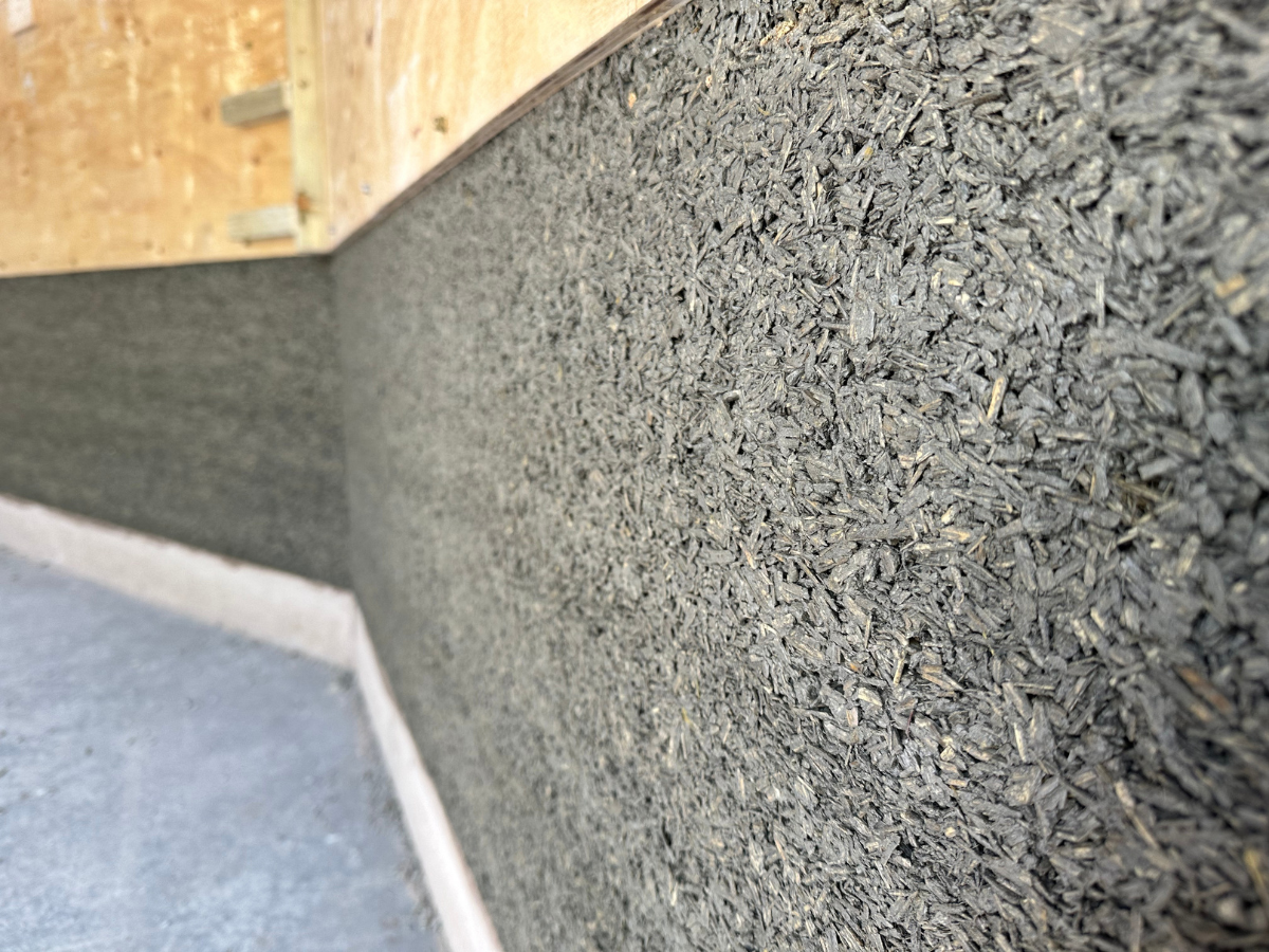 Hempcrete wall